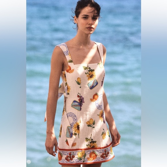 WT H&M DRESS WITH BOW AT BACK - Picture 2 of 10